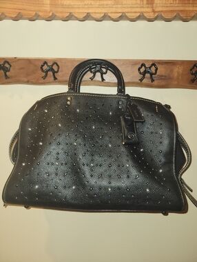 Coach Black Rogue 30 with Rivets